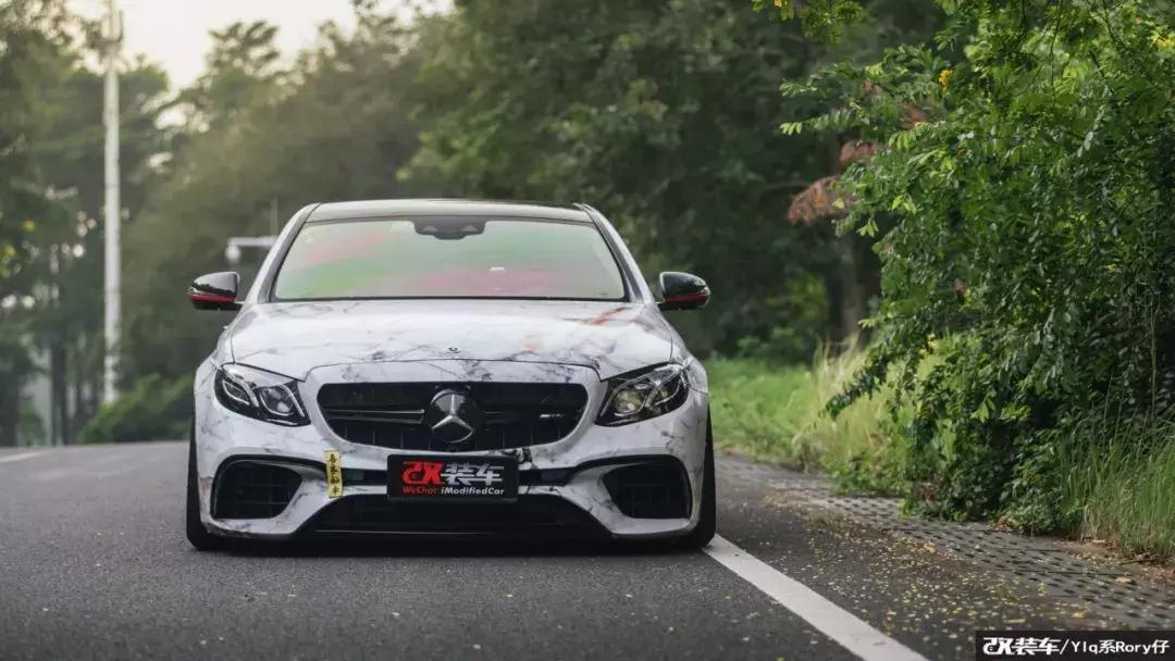 2018年奔驰e300改装黑武士,奔驰e300改黑武士加恶魔之眼