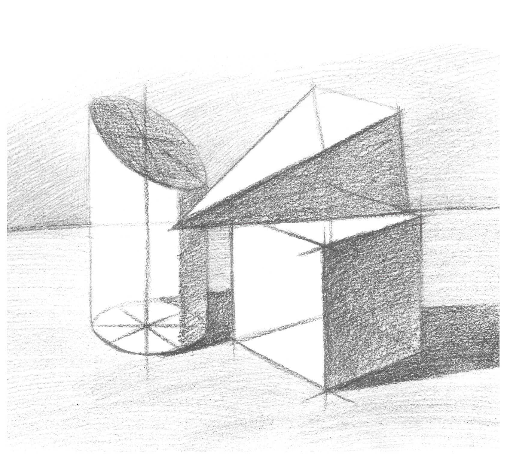 素描零基础几何体画法,几何体素描画教程视频