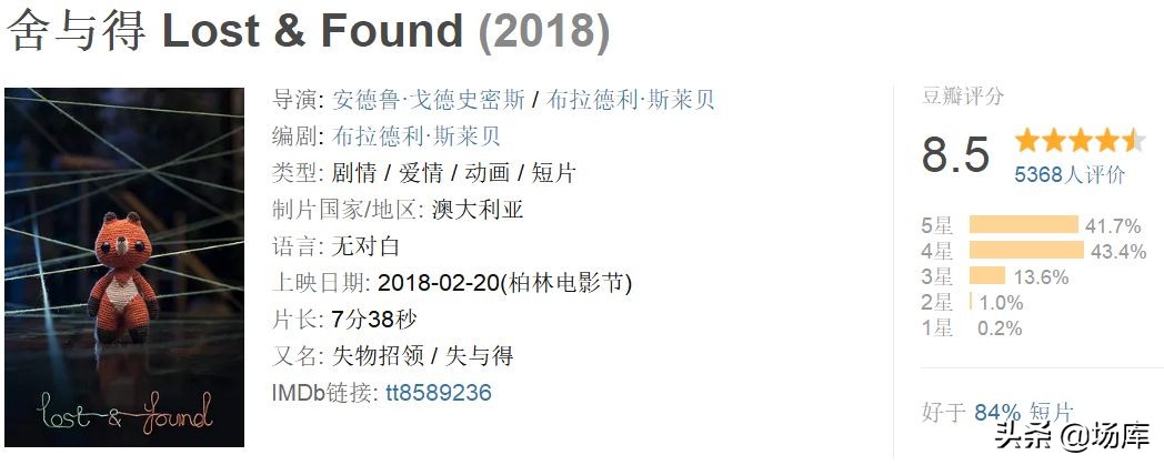 3分钟看完豆瓣高分短片,9部有趣的高分短片