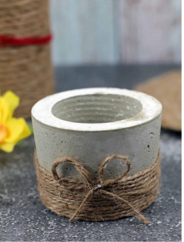 diy水泥花盆,混凝土花盆模具的操作过程