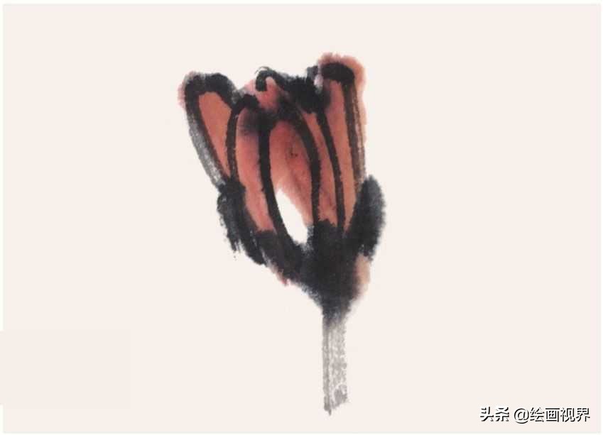菊花花头国画画法和步骤,菊花花头写意画法教程