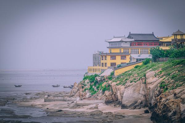 营口团山海洋公园的海蚀地貌,营口海滨国家地质公园