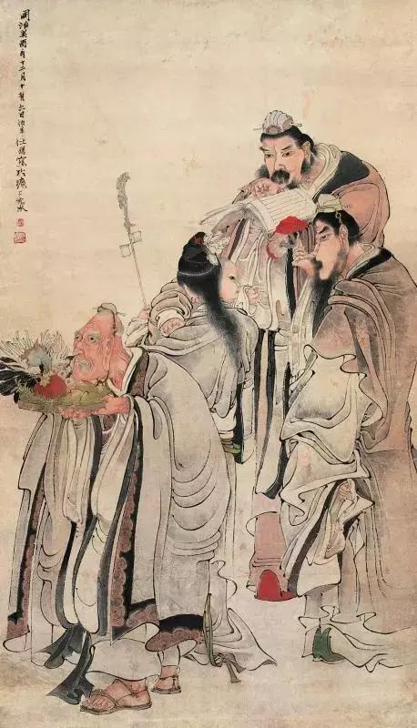 任伯年人物写意画 (任伯年人物白描图)