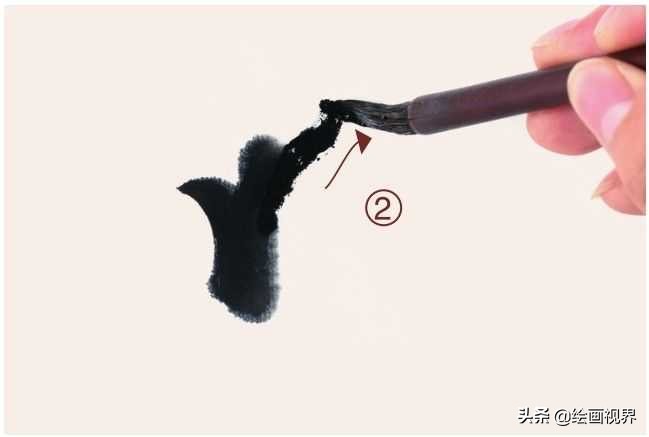 国画梅枝的穿插和笔法,国画梅入门教程