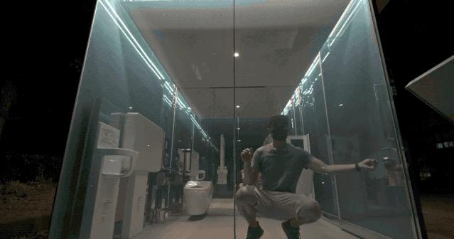 日本新型透明公厕,日本公厕设计