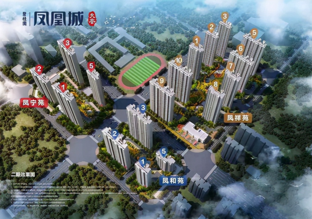 碧桂园凤凰城天荟航拍,常西湖新区碧桂园