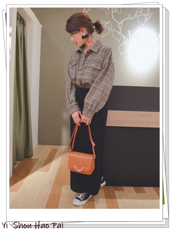 格纹日系衬衫,格纹衬衫怎么搭好看