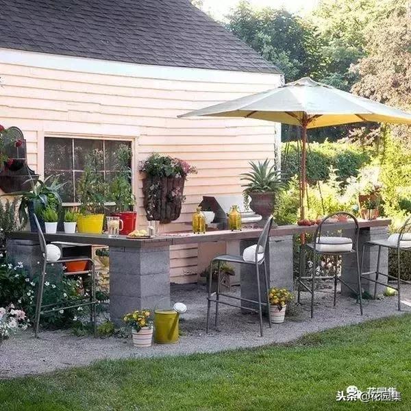 水泥砖的庭院太惊艳了,庭院小型水泥砖