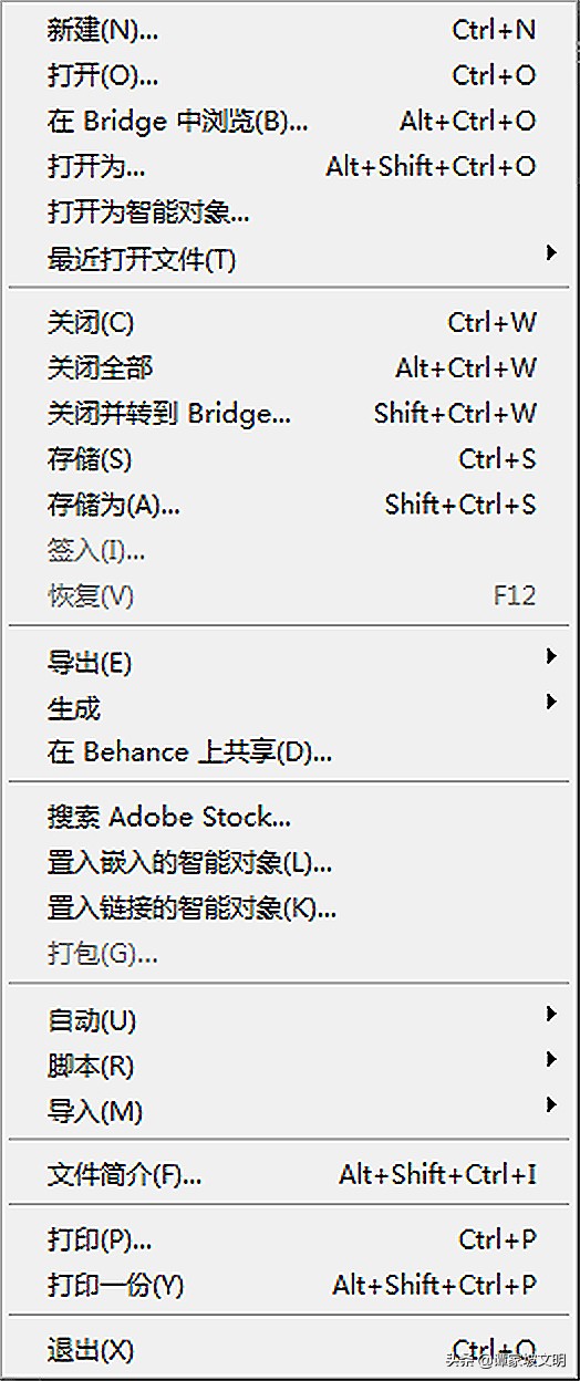 ps菜单栏当中的图像功能有什么,ps文件菜单功能讲解