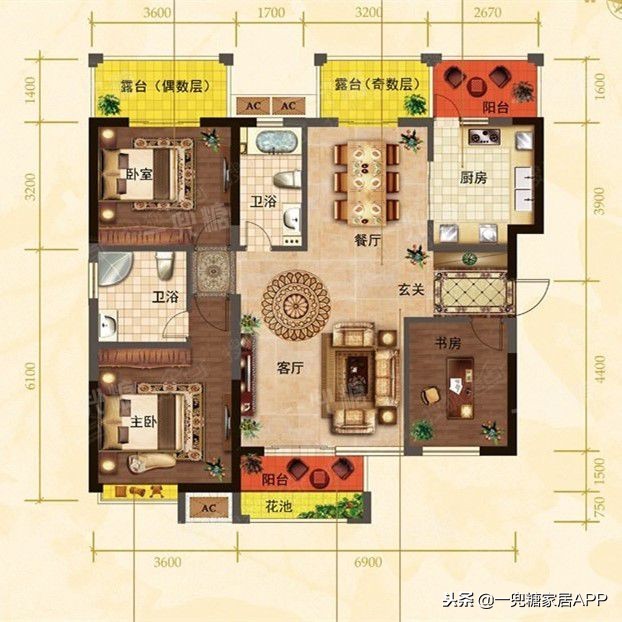 135平米公务员中式简约装修,18线公务员