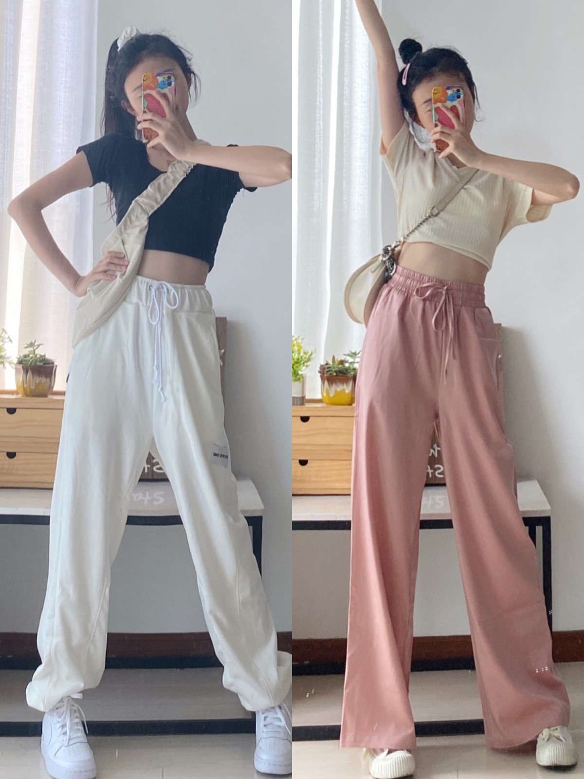 阔腿裤夏天配什么t恤衫好看,夏天阔腿裤搭配什么t恤好看