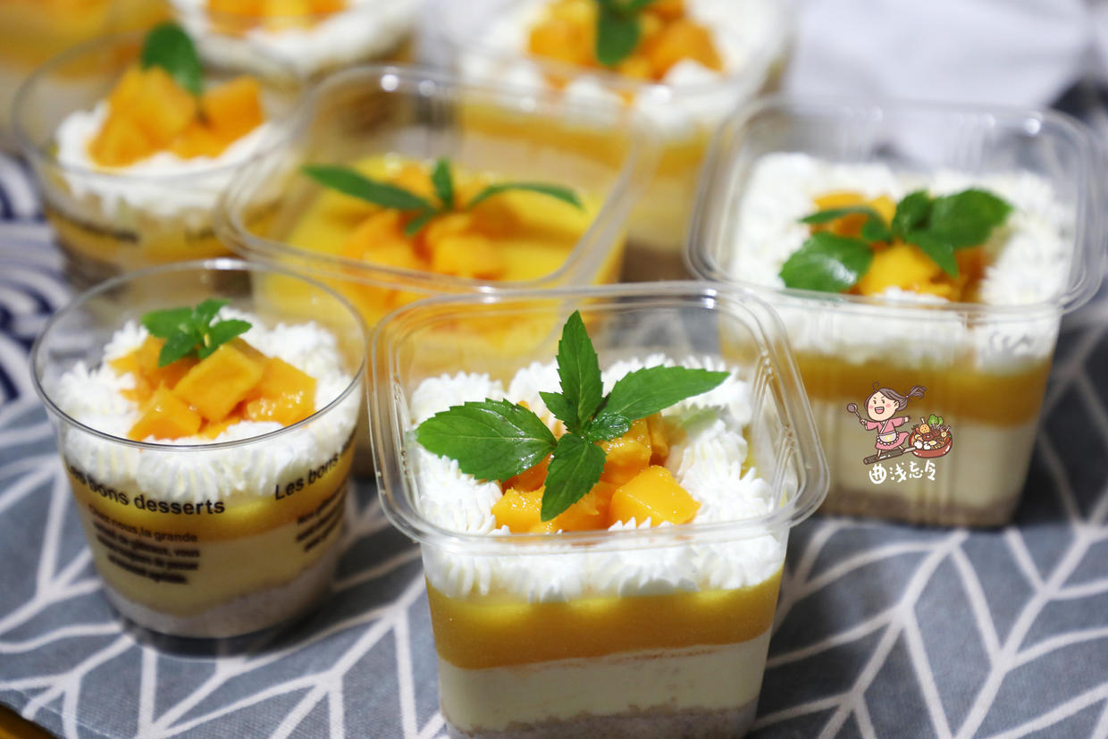 慕斯芒果蛋糕的制作原料和做法,自制芒果慕斯蛋糕盒