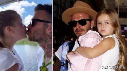 贝克汉姆吻小女儿,贝克汉姆亲吻小七引争议