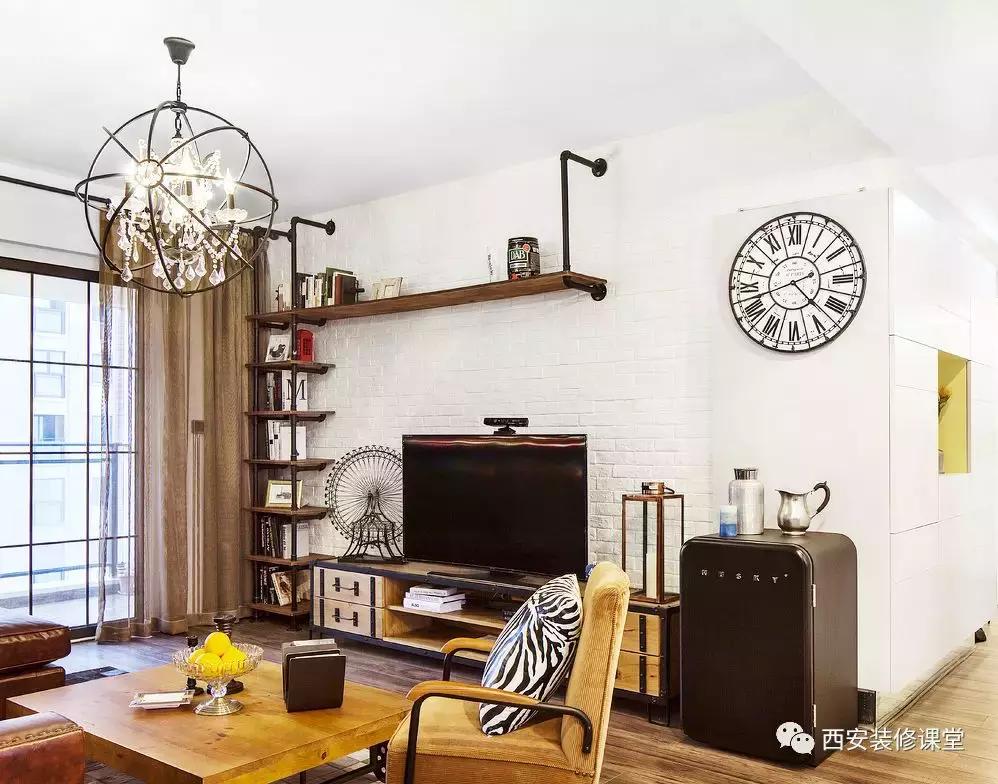 简单电视墙加柜子,沙发墙隔板