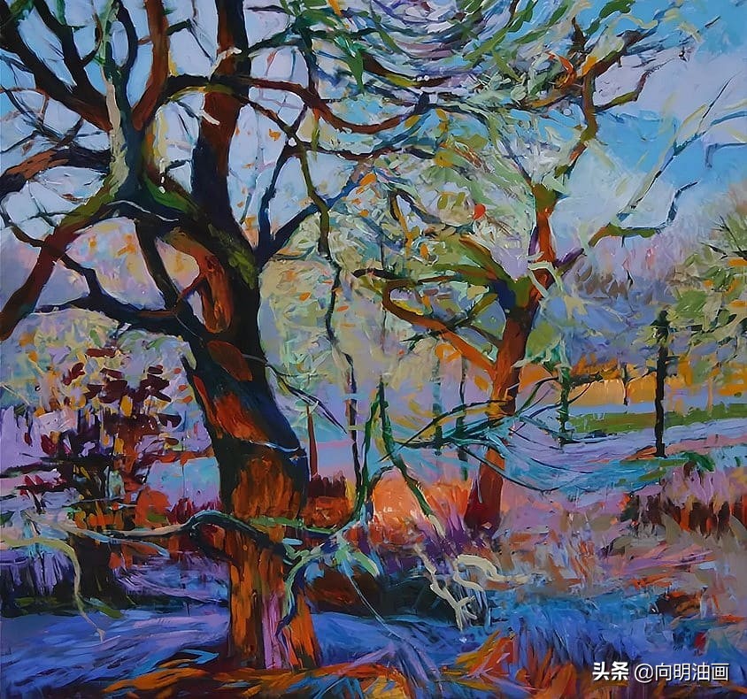 美国艺术家艾伦·迪特布兰特魔法森林的叶子沙沙作响