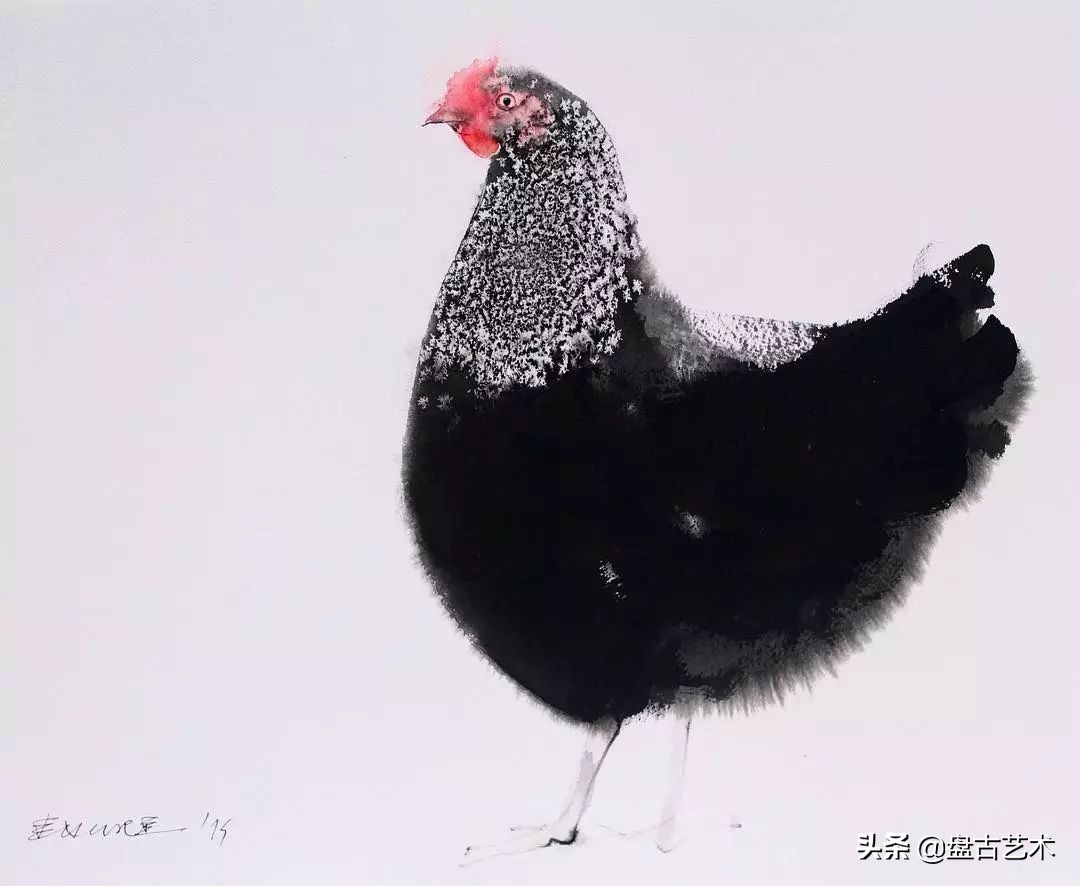 盘古文化艺术国画,盘古在宇宙中开天辟地国画