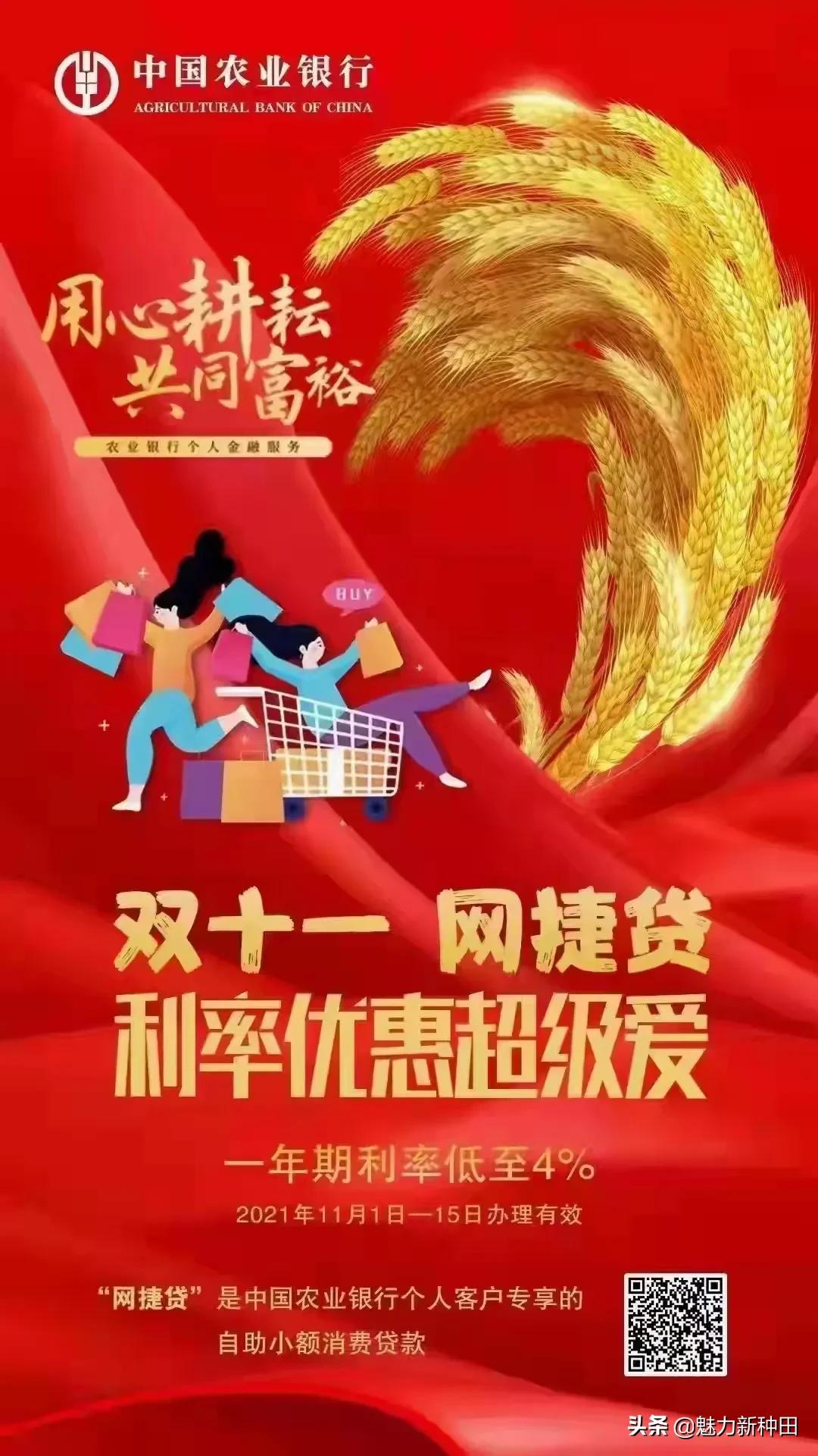 农业银行双十一,网捷贷的年利率是多少