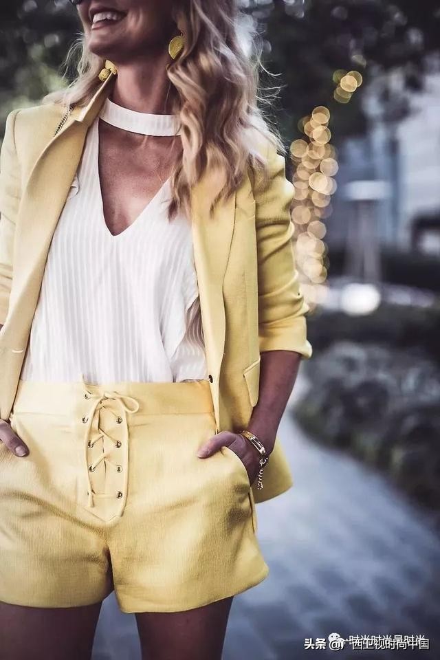 显瘦夏季短裤女西装,短裤显瘦西装面料高级