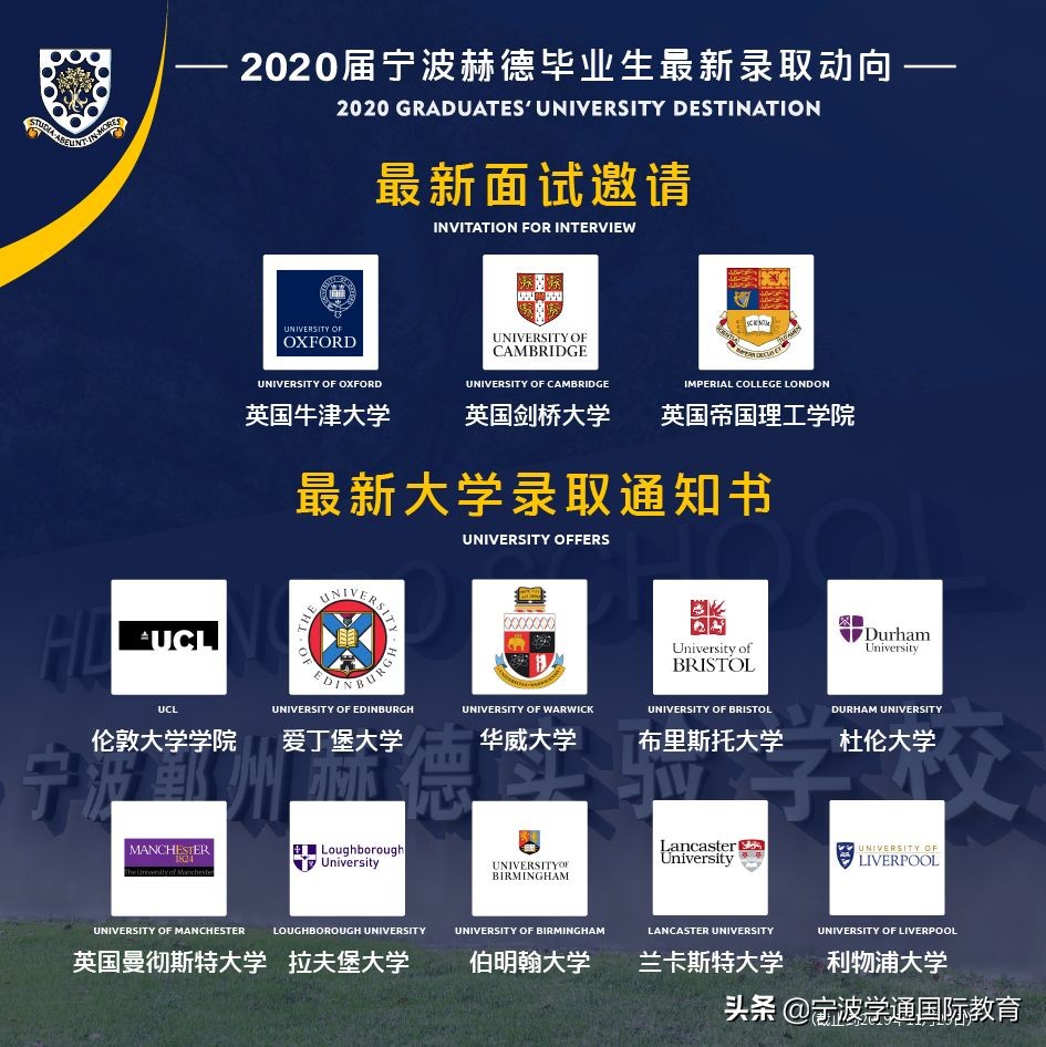 2个牛津，1个剑桥，3个帝国理工面邀，宁波这所学校凭什么这么牛