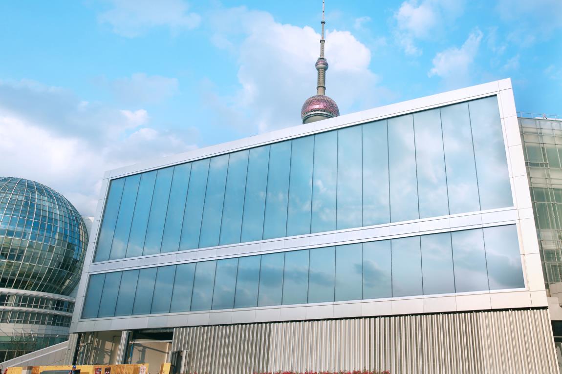 陆家嘴圆弧窗,陆家嘴落地窗展览馆