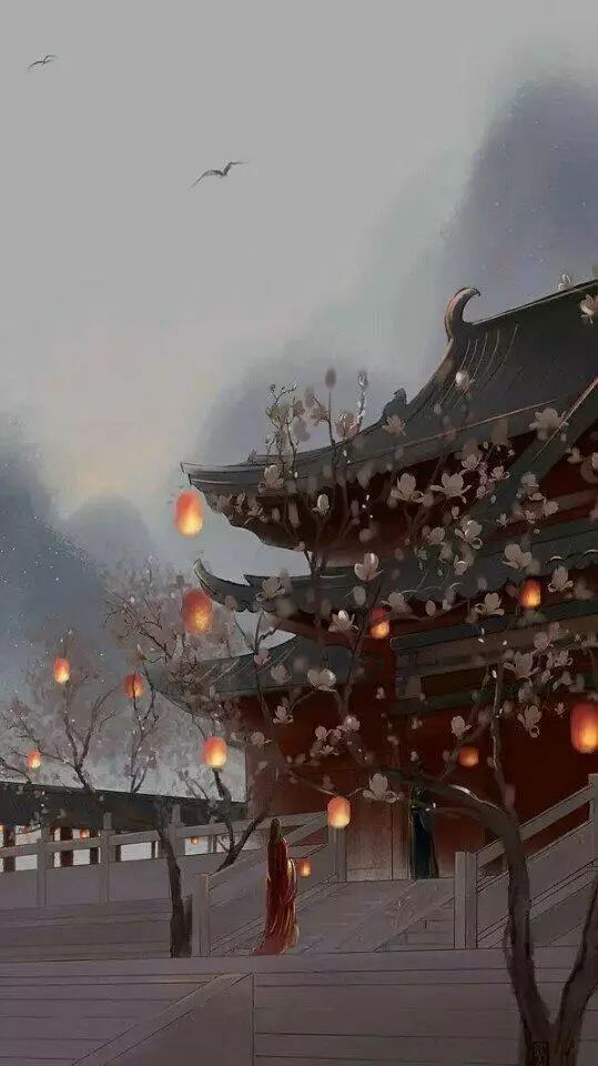 你最舍不得换的壁纸,朋友圈背景图插画