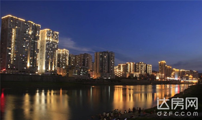 达州南外夜探,达州西外城市夜景