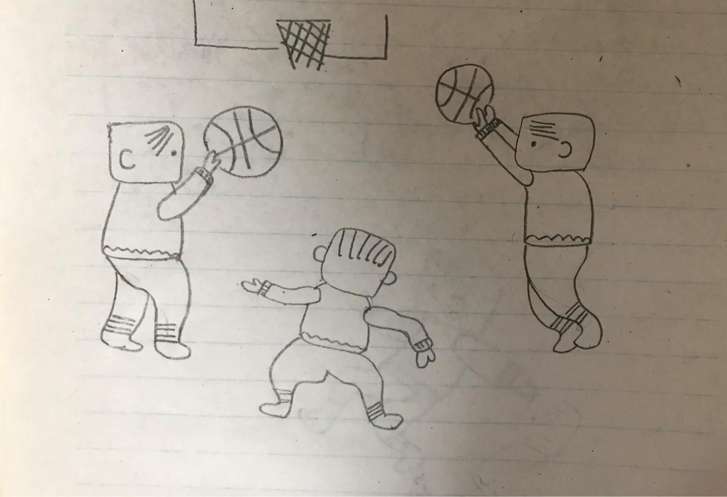 热爱运动的儿童画,女孩运动简笔画