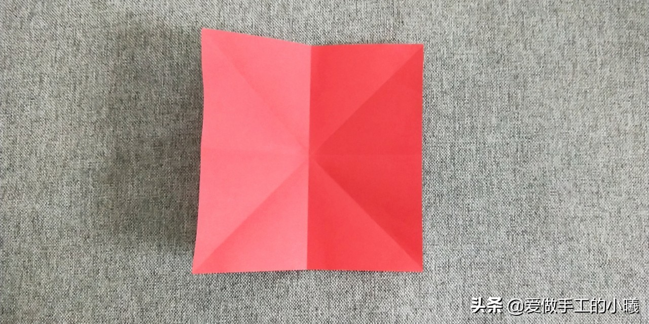 四瓣花折纸,四瓣花手工折纸视频简单
