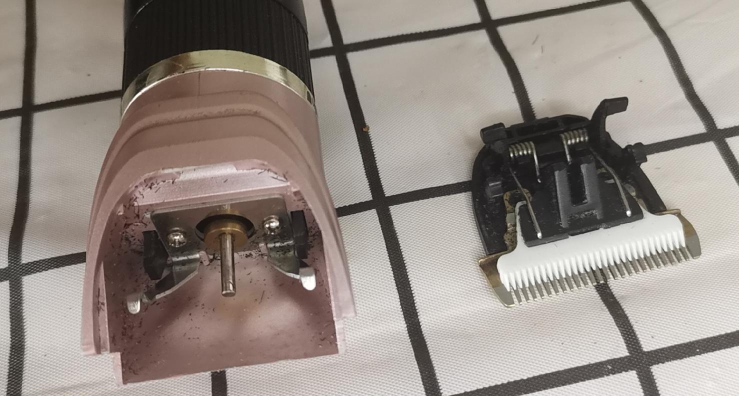 电动理发器推头结构图,理发器的刀头的制作原理