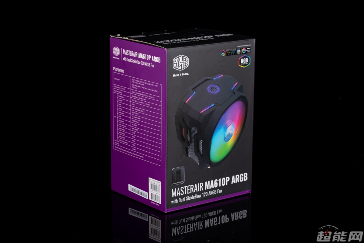 酷冷至尊T610PARGB风冷散热器评测：炫光潮流的拥护者