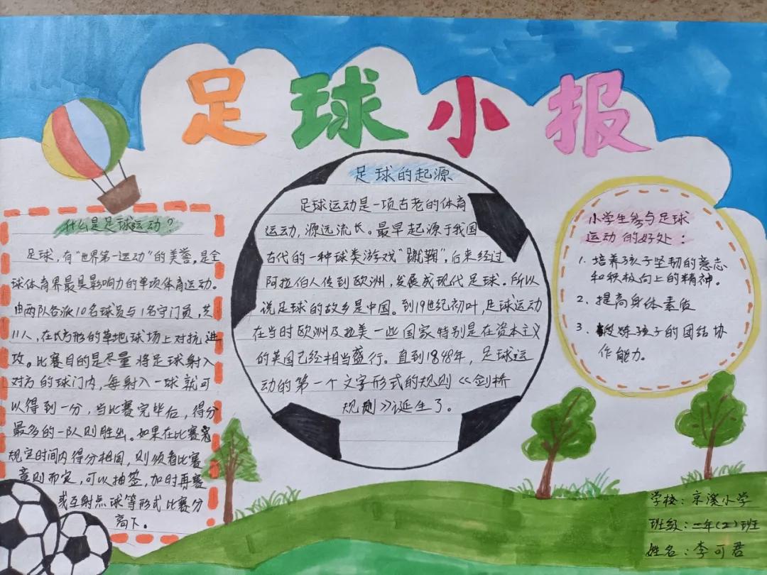 我与校园足球手抄报,以校园足球为主题手抄报