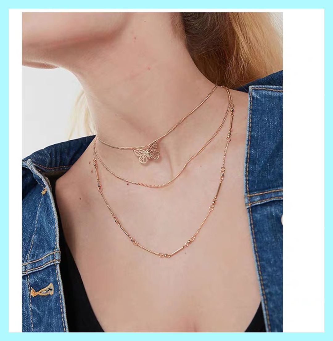 童年饰品金蝴蝶,童年土味发饰效果图