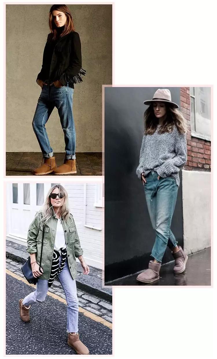 温暖雪地靴冬季怎么搭才美,舒适时尚秋冬雪地靴