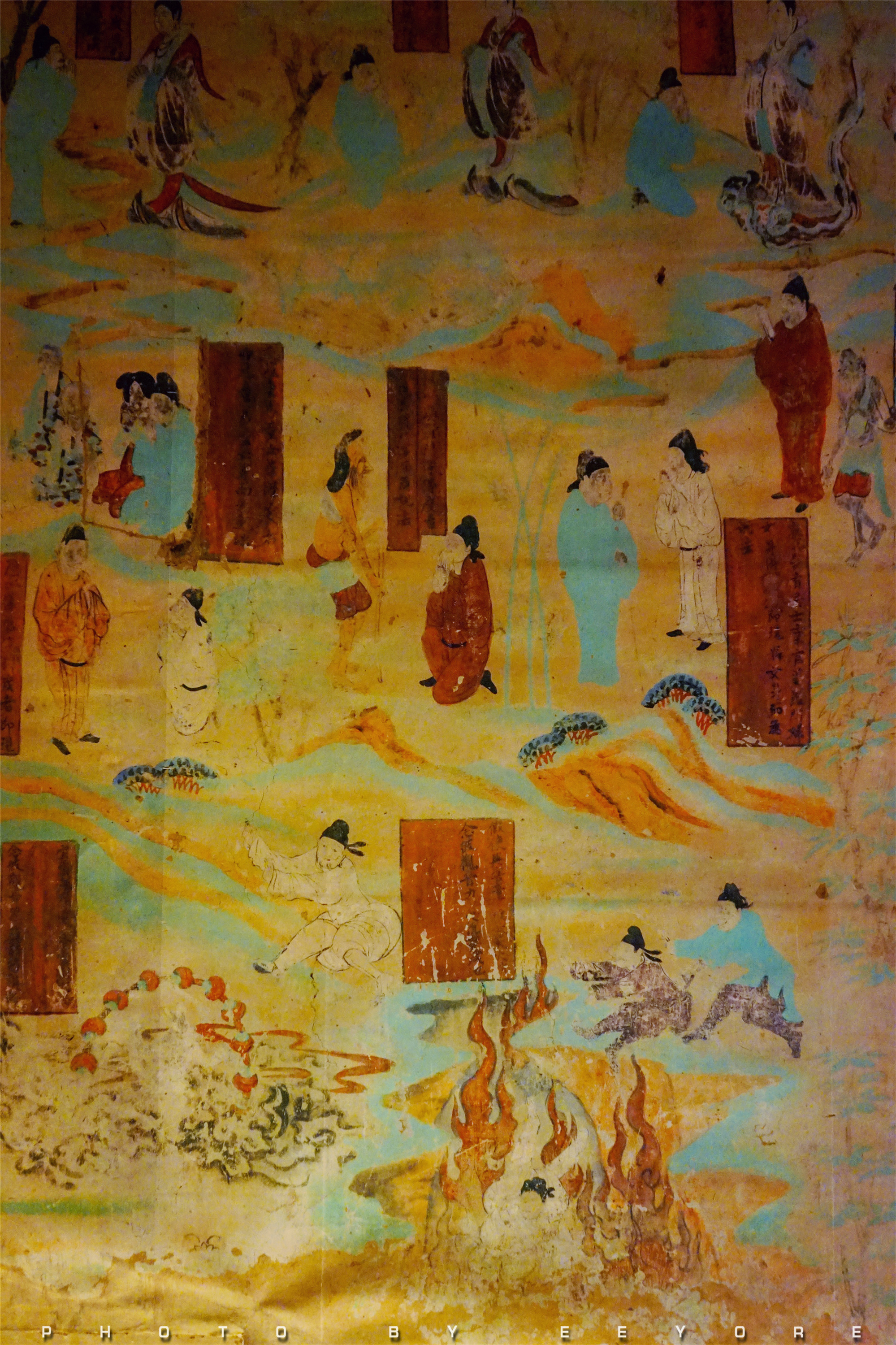 旅游风景戈壁滩,敦煌莫高窟沙漠艺术照