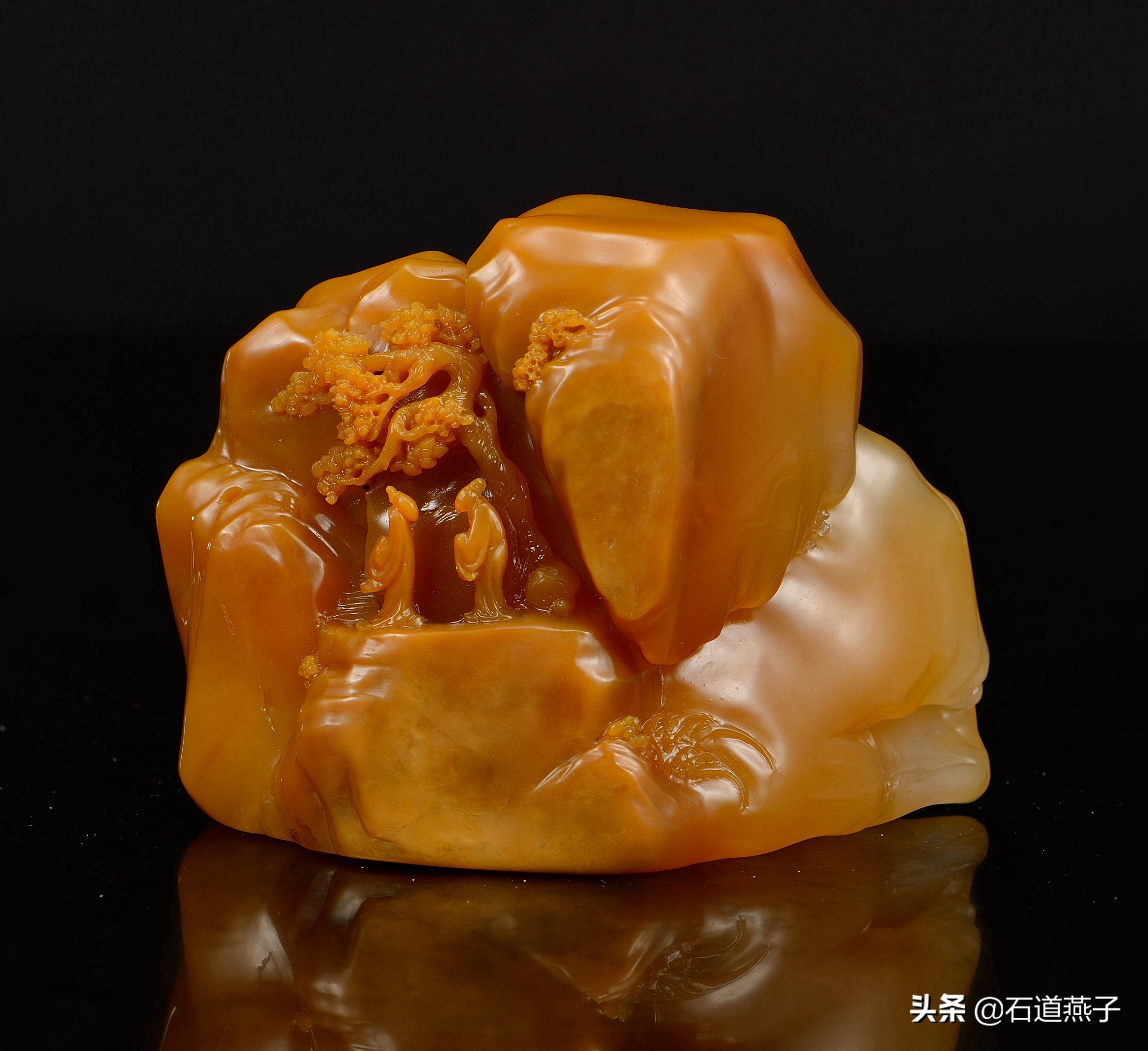 老挝北部田黄石图,北部田黄石挂件