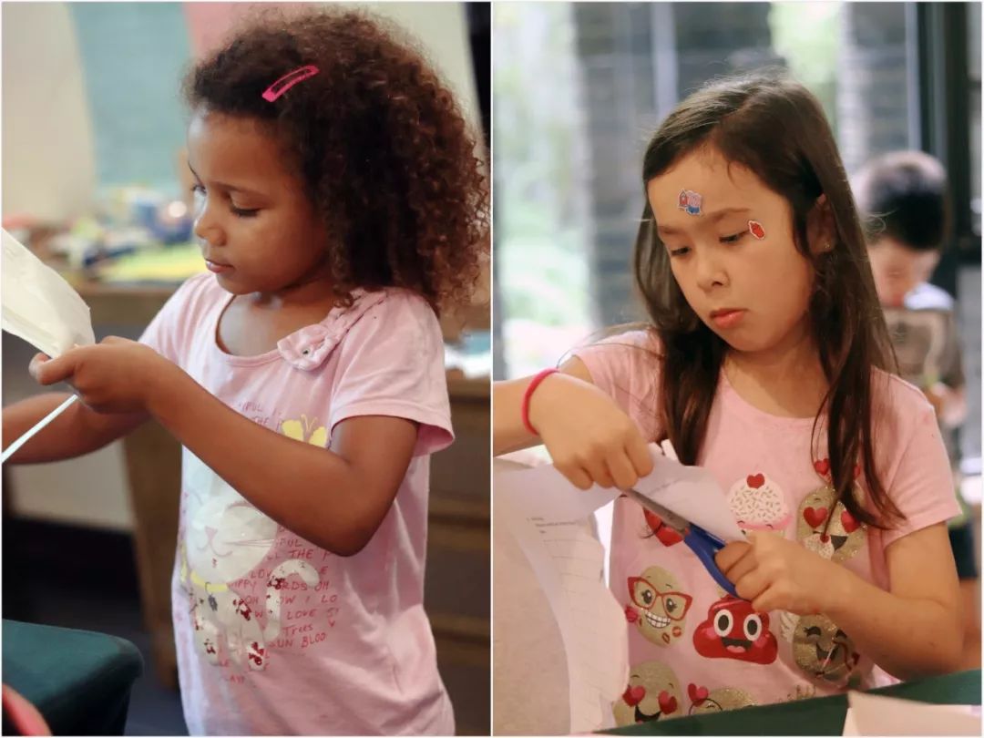 番薯汉桥夏令营进行时|书法剪纸绘画设计篮球和吃西瓜比赛