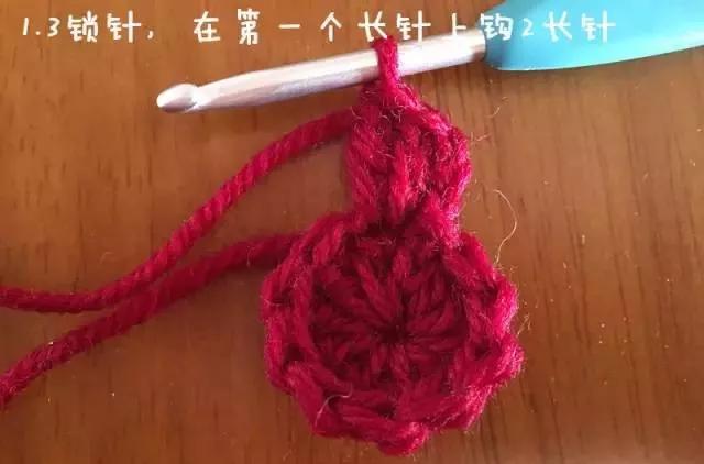 给宝宝钩帽子新年大红色,给宝宝钩太阳帽子