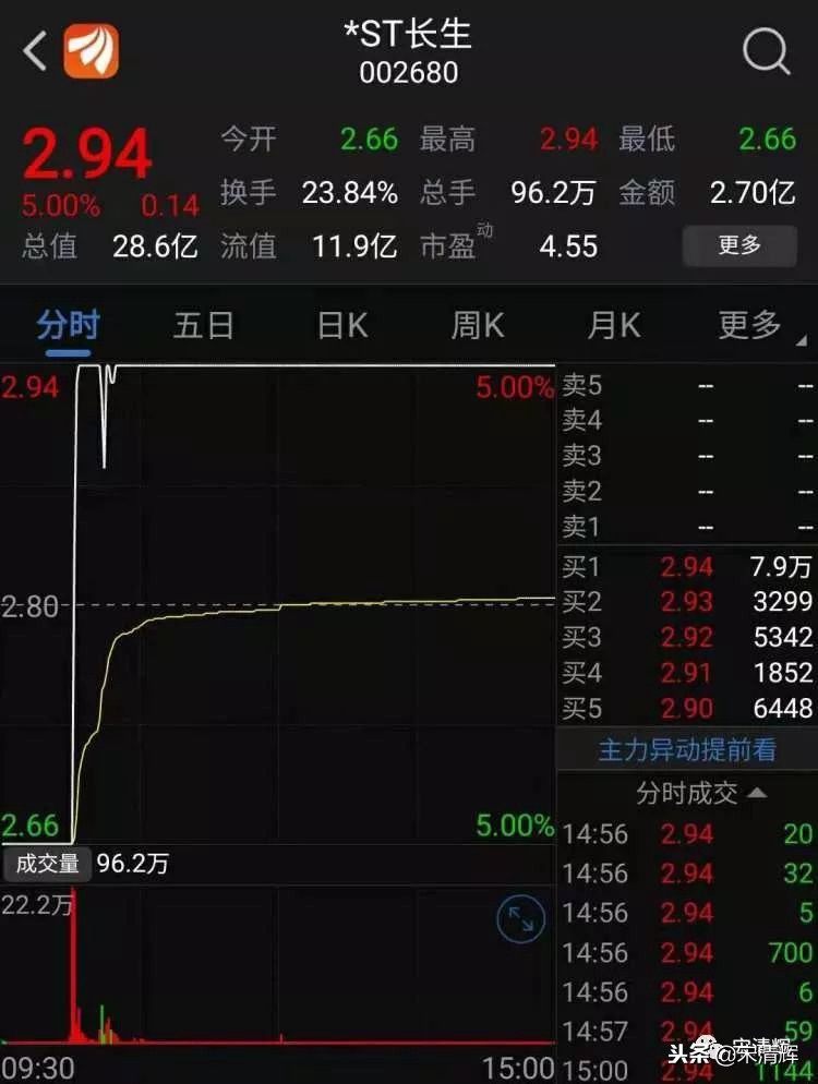 宋清辉谈股市暴跌,宋清辉说蓝筹股