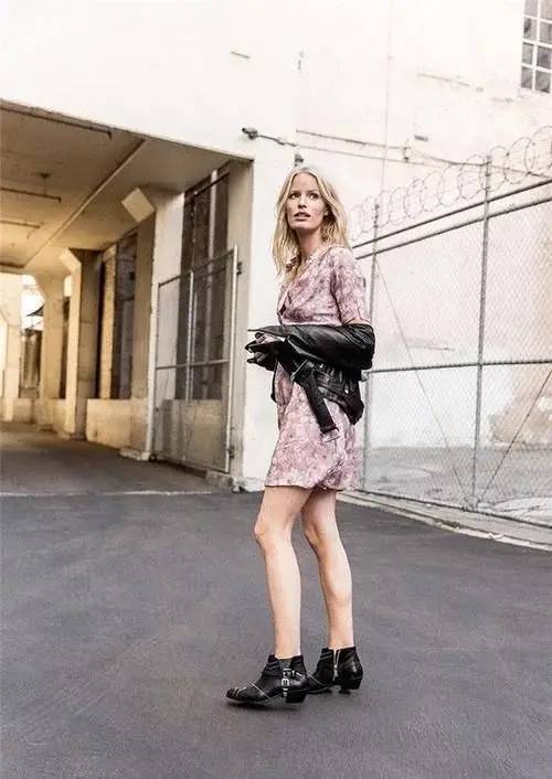 半身法式碎花裙怎么搭配好看,法式碎花裙搭配图片大全