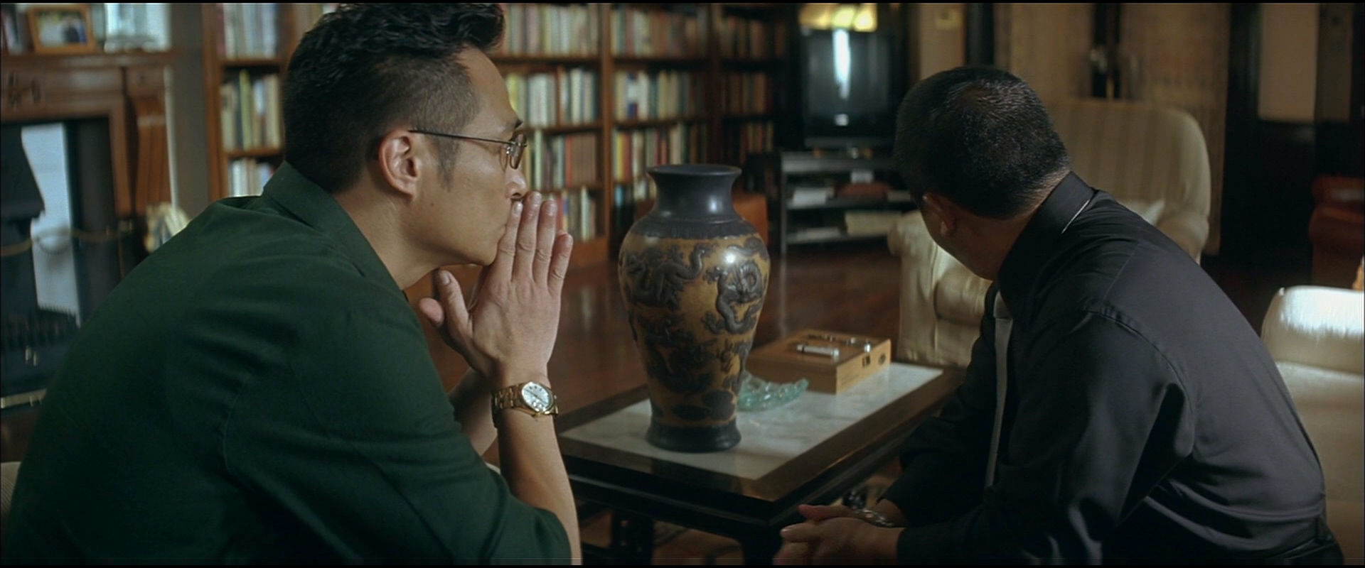 无间道1黄志诚和韩琛对话,无间道韩琛的老婆与黄志诚