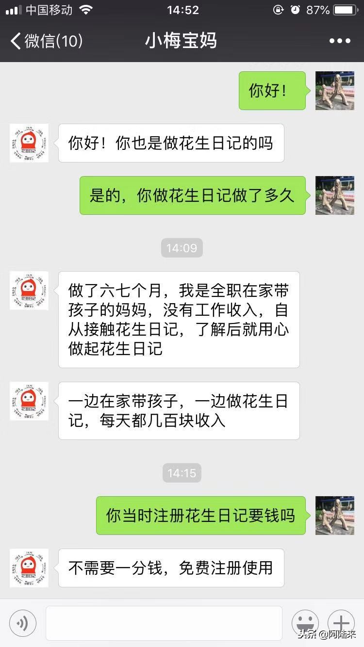 花生日记宣称月入10万,做花生日记月入过万