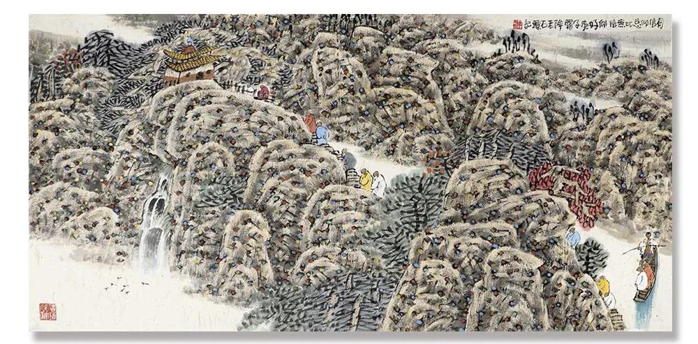 谢定超现代山水画艺术,谢定超山水画欣赏