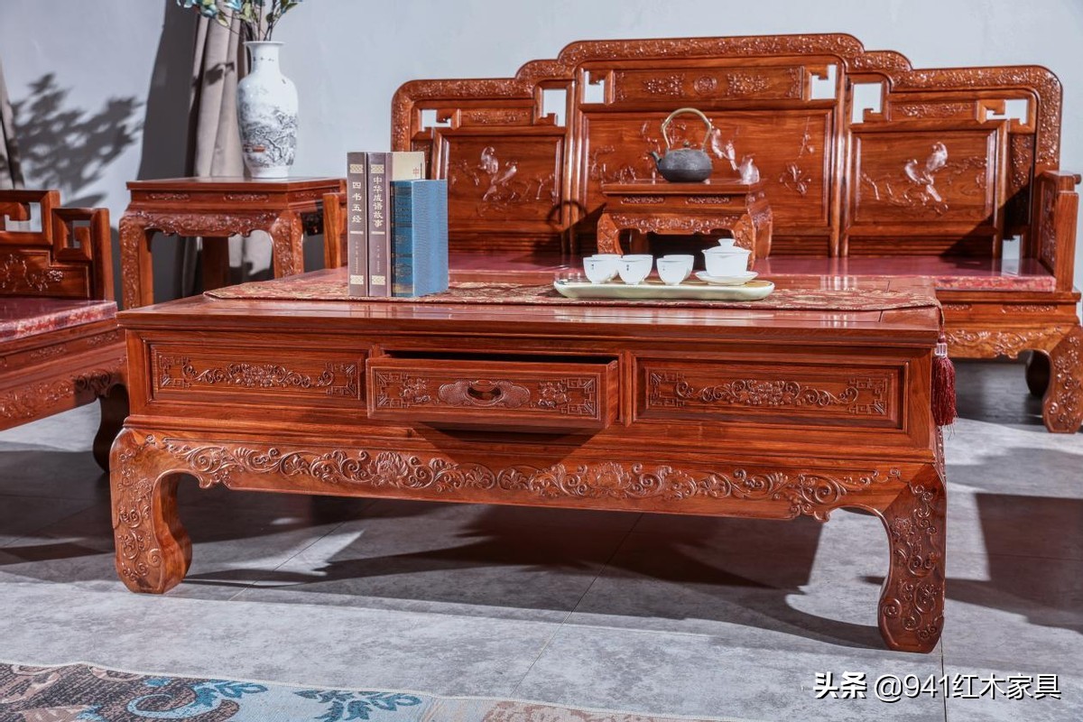红木家具红木沙发装饰,红木家具高级感