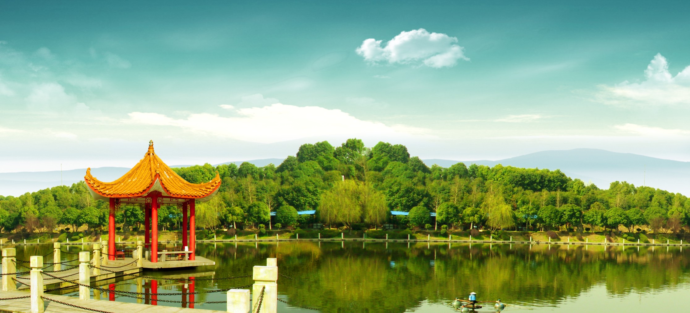 美丽乡村：室外桃源休闲山庄，一步一景美如画