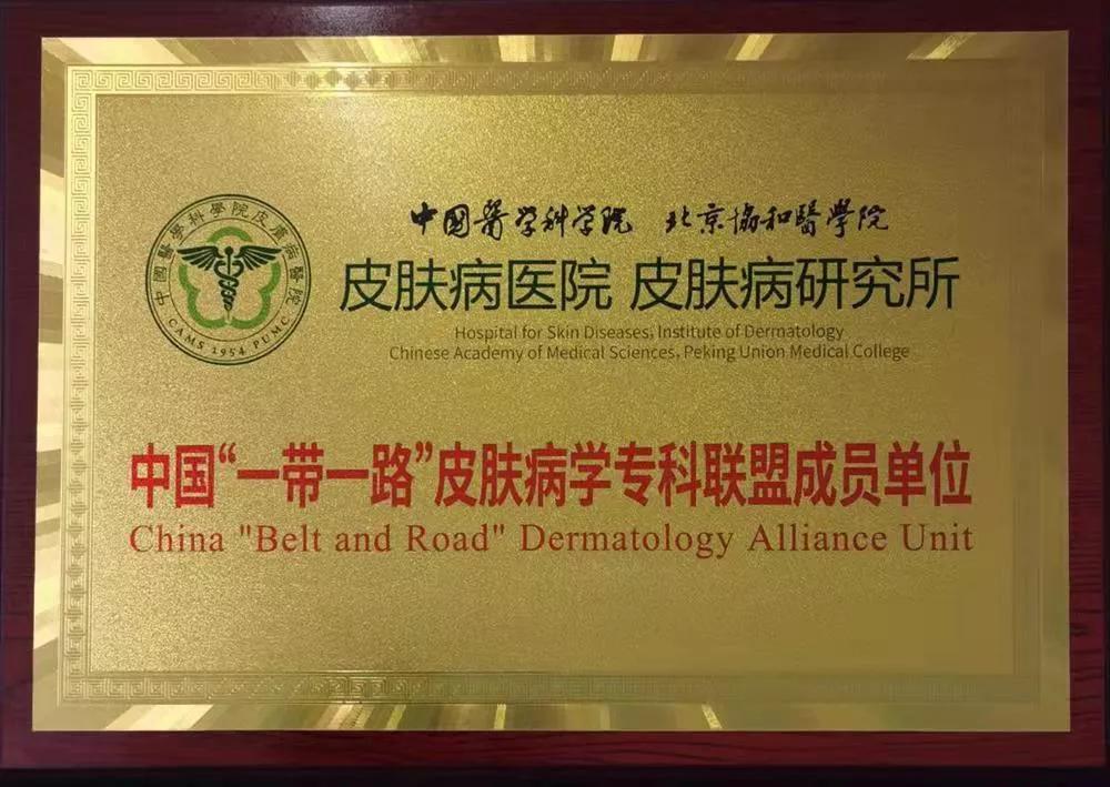 南阳市第一人民医院皮肤科加入中国“一带一路”皮肤病学专科联盟