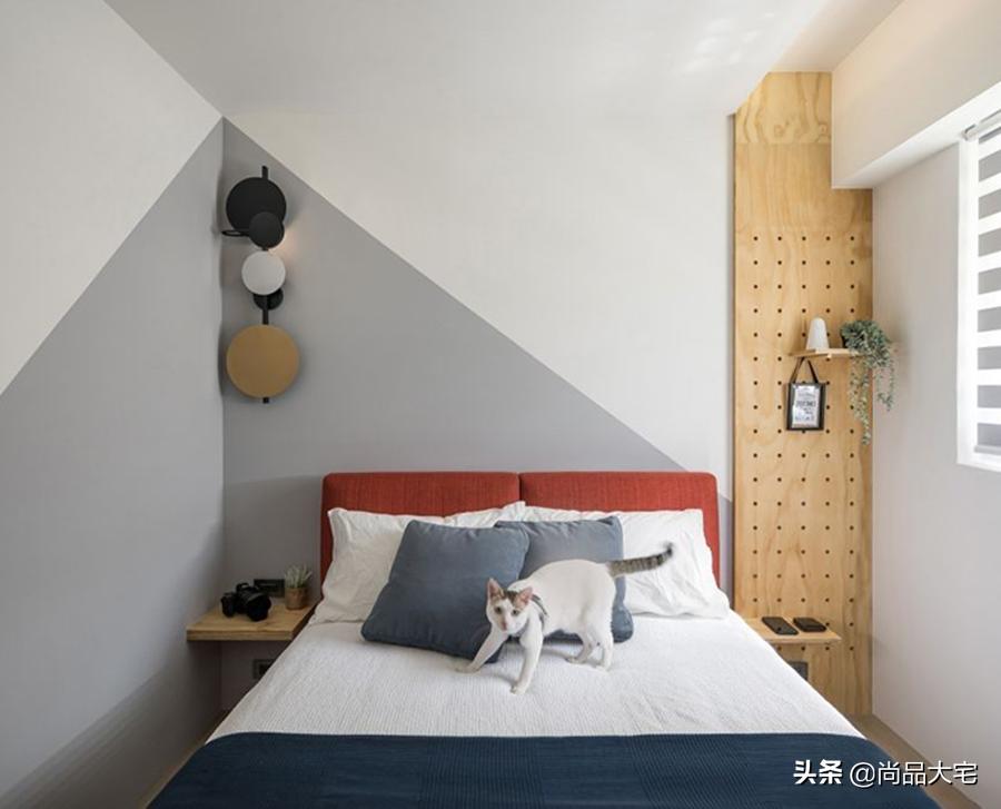 卧室不放床头柜怎么布置,卧室没有床头柜用什么代替