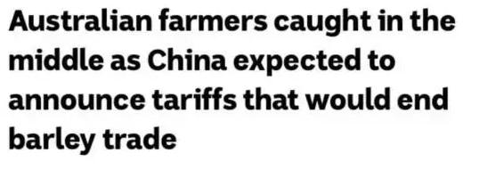 为了中国，澳洲跟美国“翻脸”了！多种农产品出口受阻，这回知道疼了？
