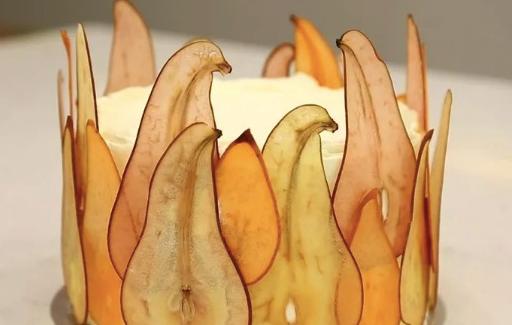 洋梨焦糖蛋糕做法,秋天的第一个蛋糕制作教程