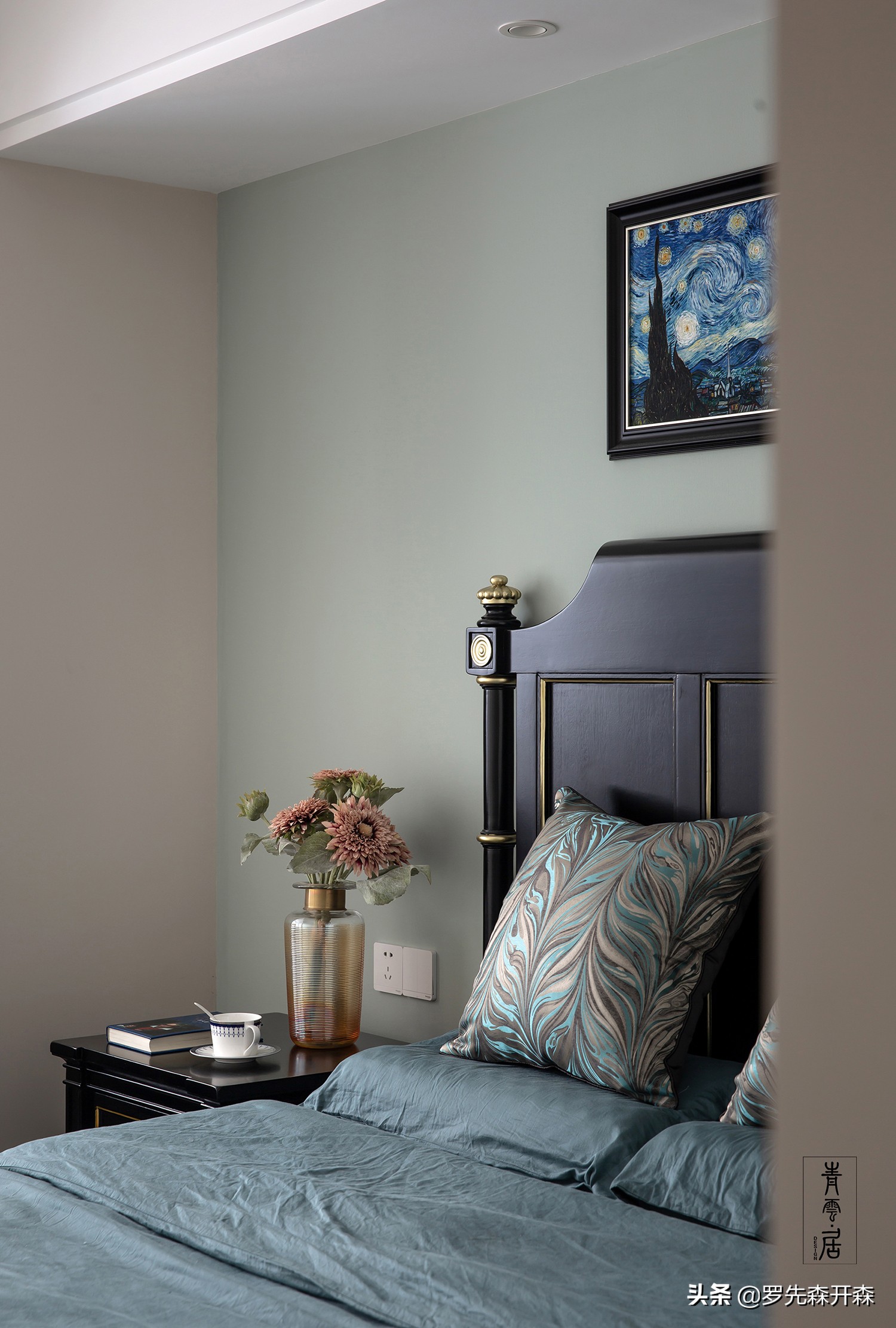 杭州装修风格现代美式卧室,杭州现代轻奢装修风格90平高级感