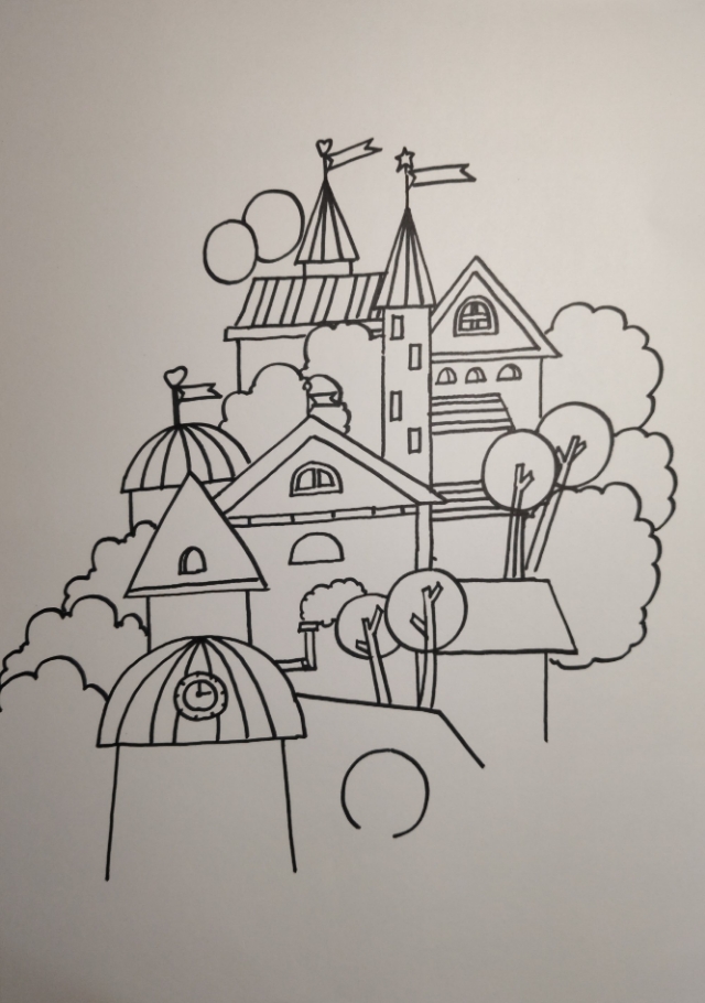 小孩子暑假学习画画需要如何安排,1-3岁孩子学画画基础入门房子